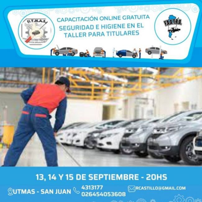 Novedades FAATRA: Curso de seguridad e higiene en el taller