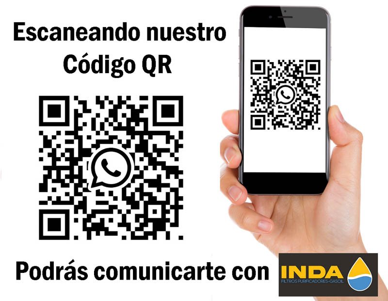 Nuevo Código QR INDA Purificadores