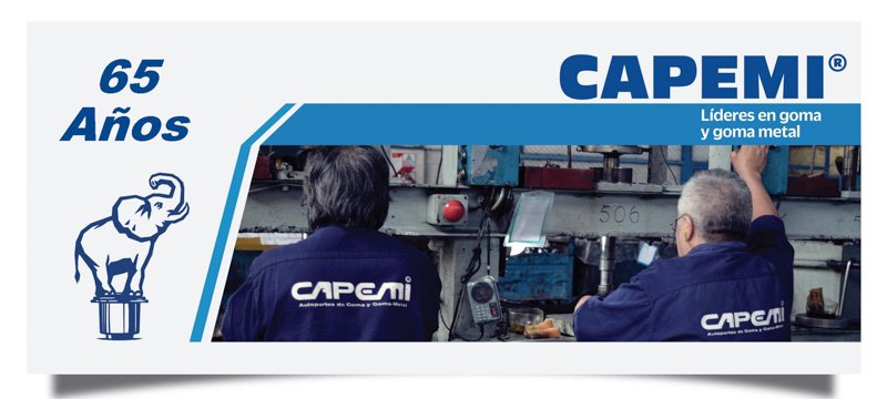 CAPEMI 65 años fabricando Autopartes de Goma y Goma-Metal