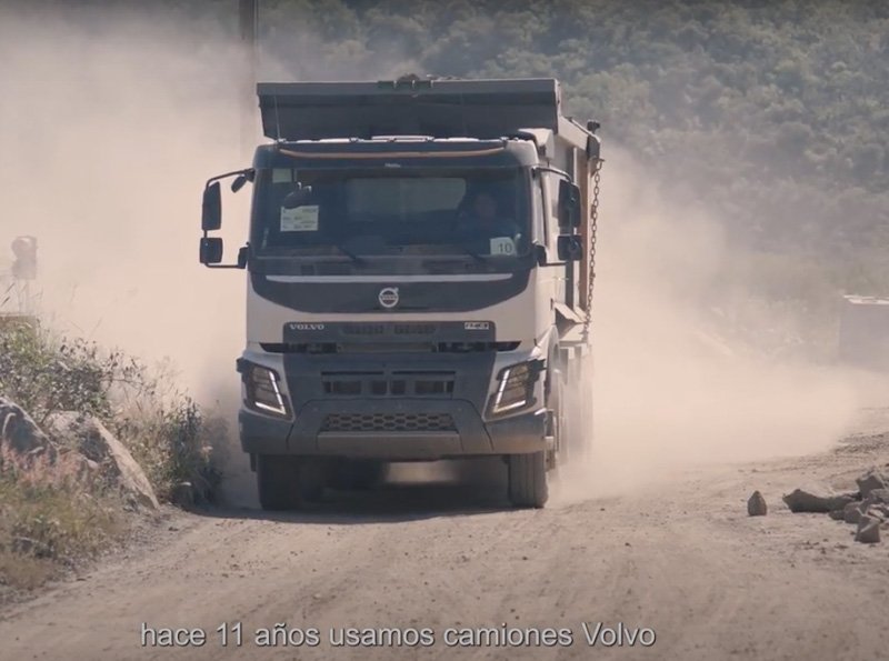 Volvo Trucks casos de éxito: Cantera Diquecito