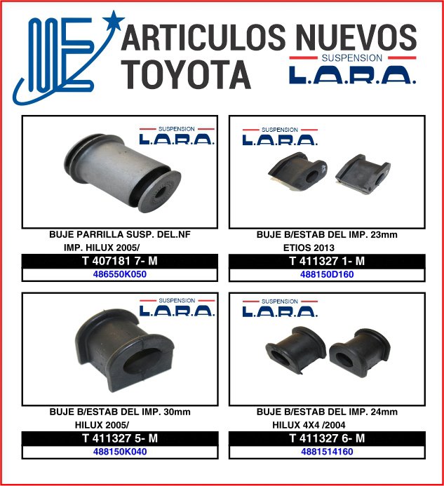 Novedades Expoyer para Toyota Lara Suspensión