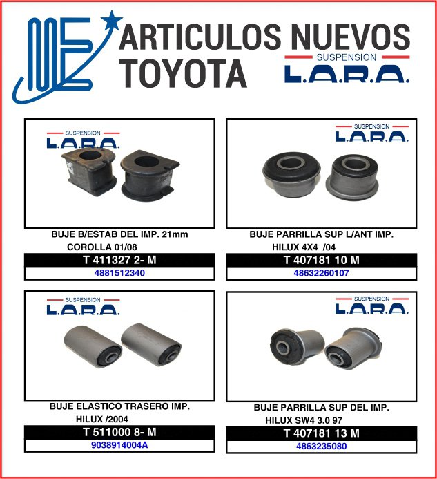 Novedades Expoyer para Toyota Lara Suspensión