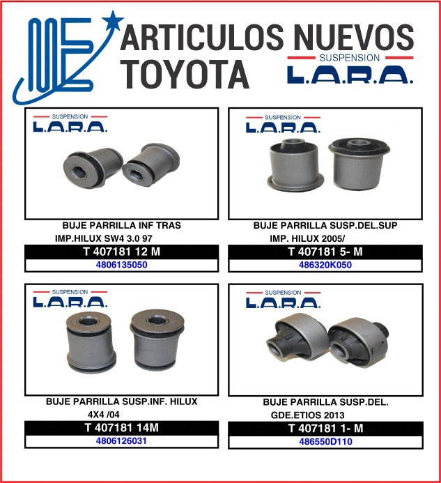 Novedades Expoyer para Toyota Lara Suspensión