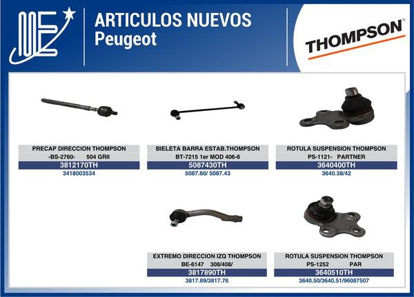 Expoyer presenta nuevos artículos Peugeot y Thompson