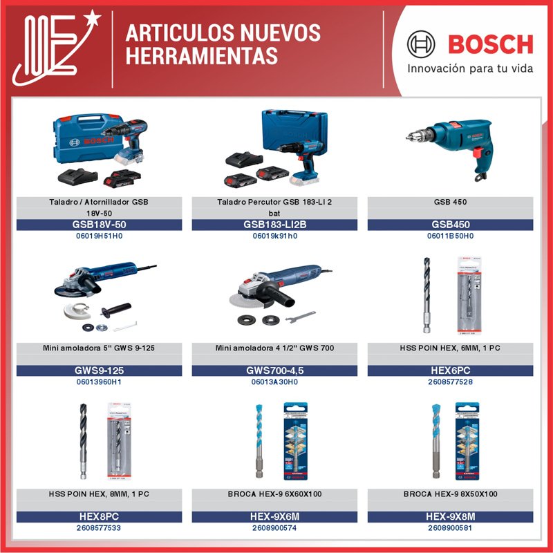 Expoyer suma nuevas herramientas Bosch a su catálogo