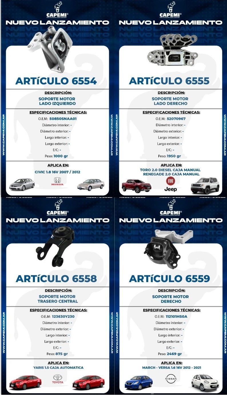 CAPEMI amplía su línea de autopartes