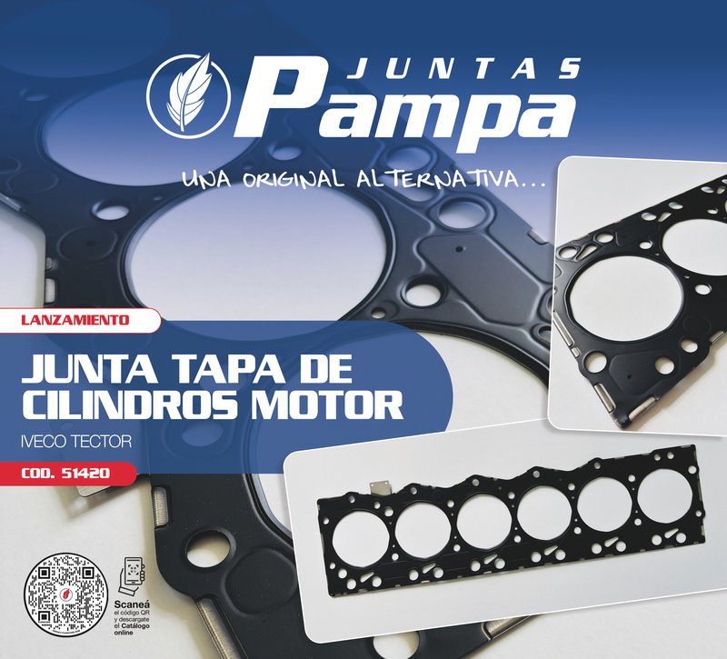Junta de tapa de cilindros para motor Iveco