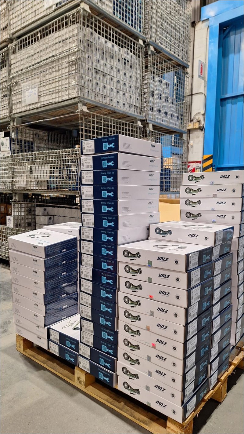 Kits de cadena Dolz disponibles en Casas de Repuestos