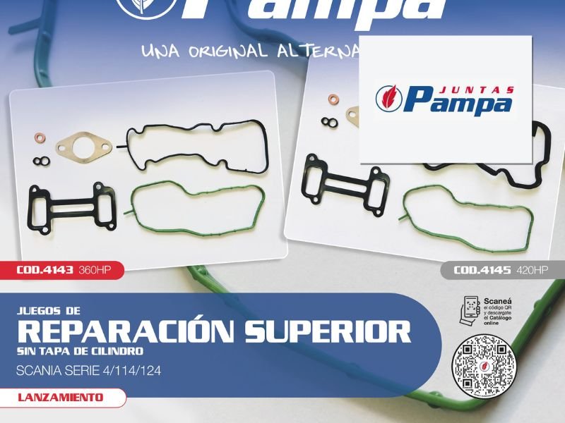 Juntas Pampa lanza juegos de reparación superior