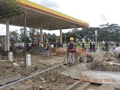 El montaje de una Estación de Servicio