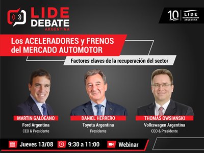 Invitación Debate LIDE: 13 de Agosto. Factores claves de la recuperación del sector